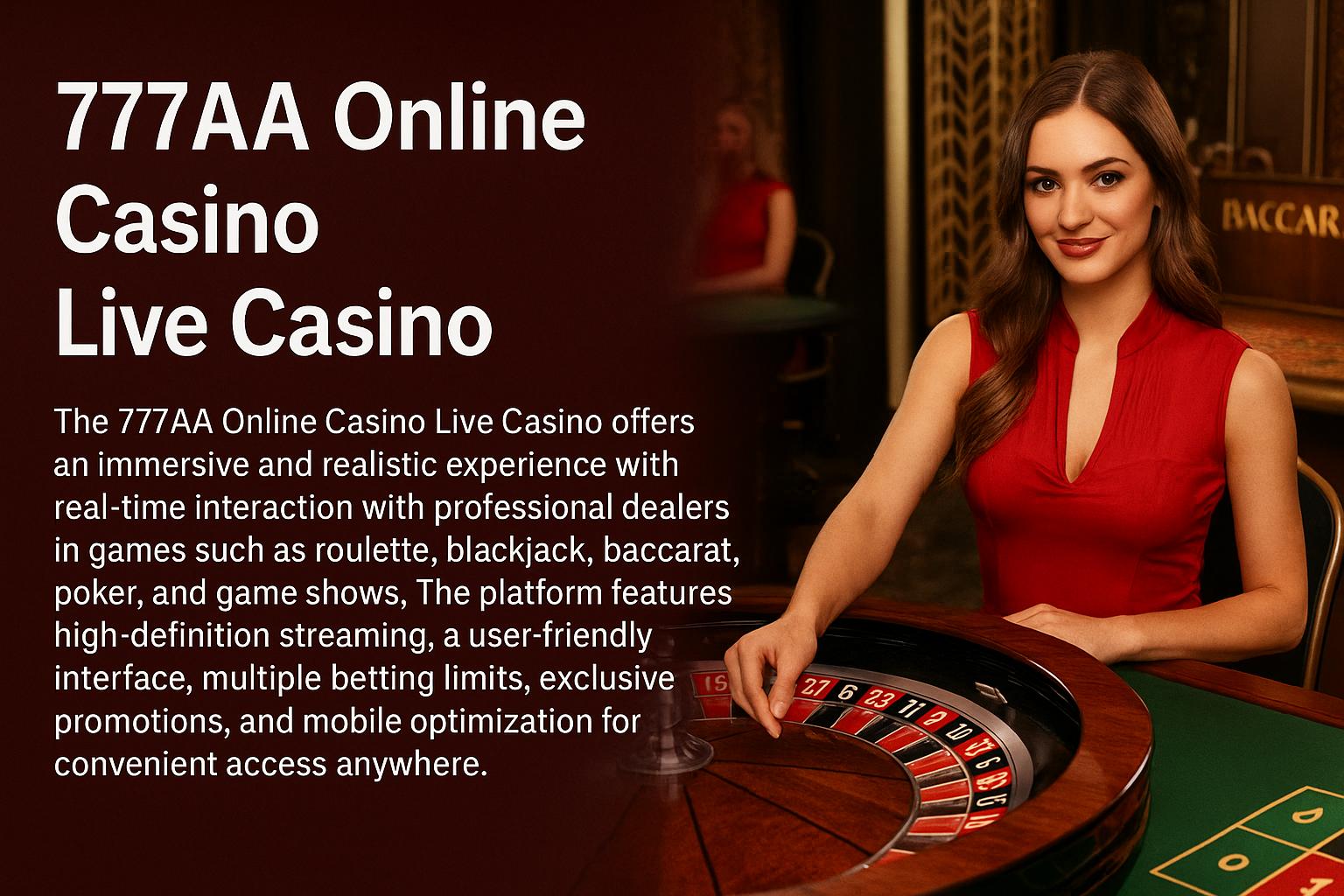 O 777AA Live Casino lança promoções regularmente
