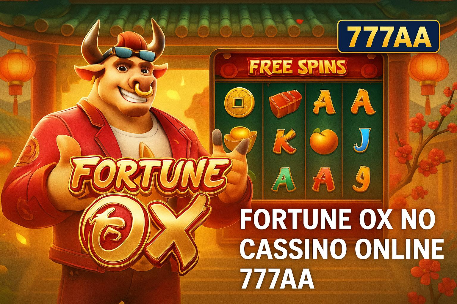 Fortune Ox no 777AA - Aposte Agora e Reivindique Seus Ganhos